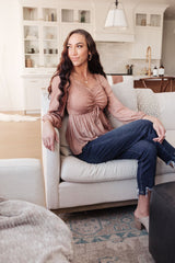 Always Lovely Top In Mauve - AVE3480-7 - Love it Curvy