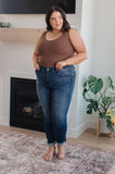 Amber Mid Rise Cuffed Slim Fit Jeans - Love it Curvy