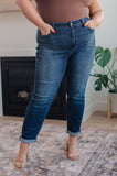 Amber Mid Rise Cuffed Slim Fit Jeans - Love it Curvy