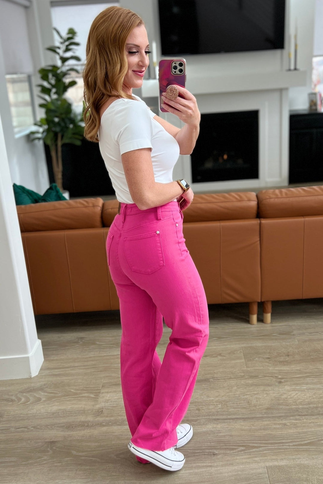 Barbara High Rise Garment Dyed 90's Straight Jeans - Love it Curvy