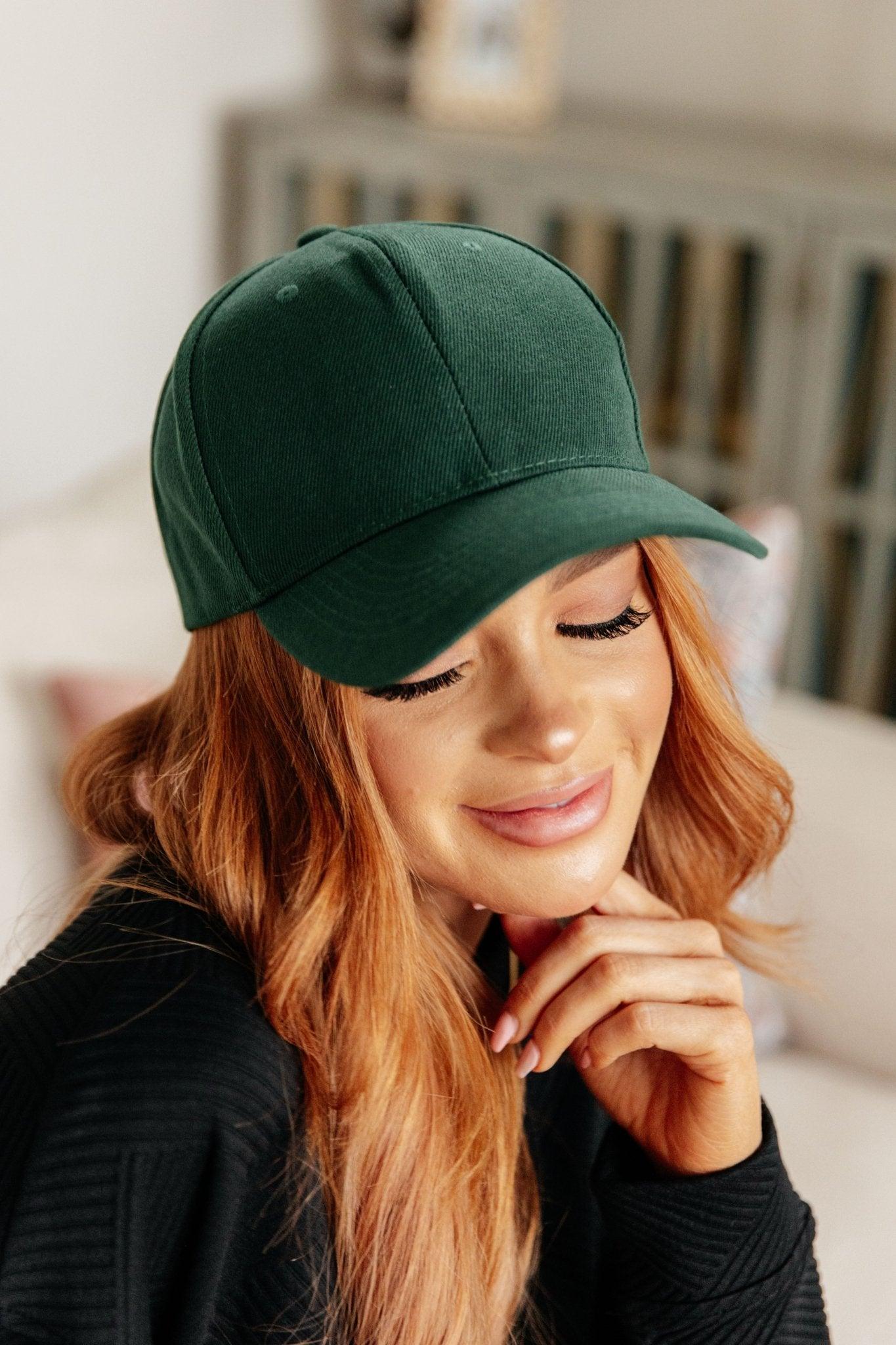 Basic Babe Ball Cap in Green - AS6865-01 - Love it Curvy