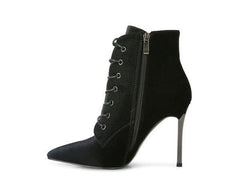 BORNSTA Velvet High Heeled Velvet Boots - Love it Curvy