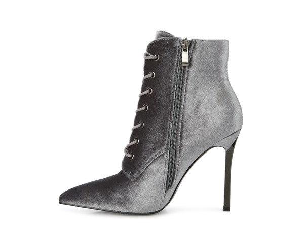 BORNSTA Velvet High Heeled Velvet Boots - Love it Curvy