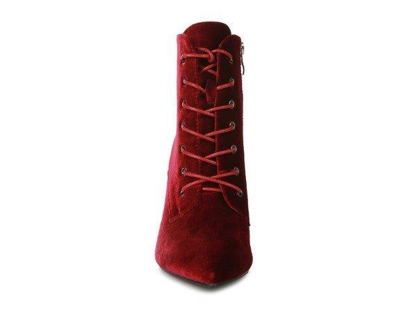 BORNSTA Velvet High Heeled Velvet Boots - Love it Curvy