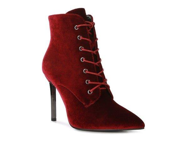 BORNSTA Velvet High Heeled Velvet Boots - Love it Curvy