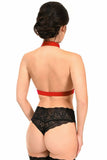 BOXED Dark Red Stretchy Body Harness w/Gold Hardware - HAR-615-Regular - Love it Curvy