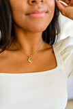 Crescent Moon Necklace - AS5264-01 - Love it Curvy