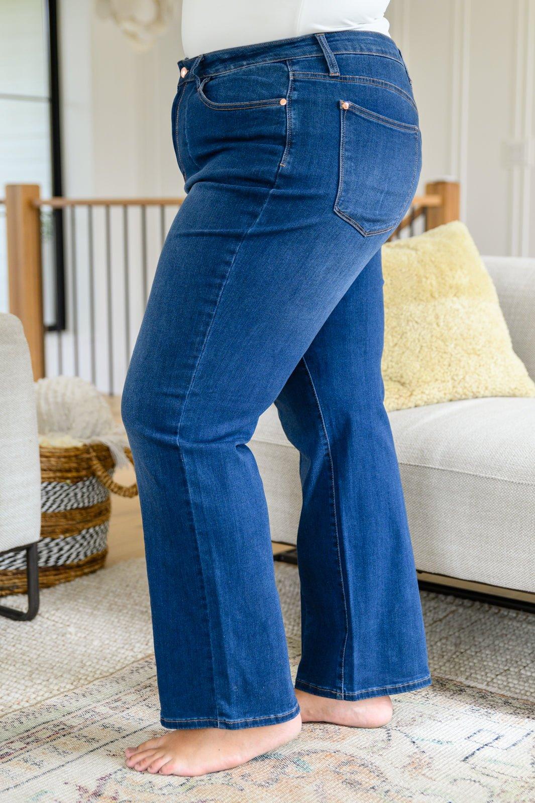 Daria Front Seam Wide Leg Trouser Jeans - AS4512-1 - Love it Curvy