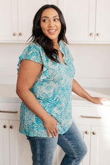 Don't Overthink It Floral Top - AS6777-01 - Love it Curvy