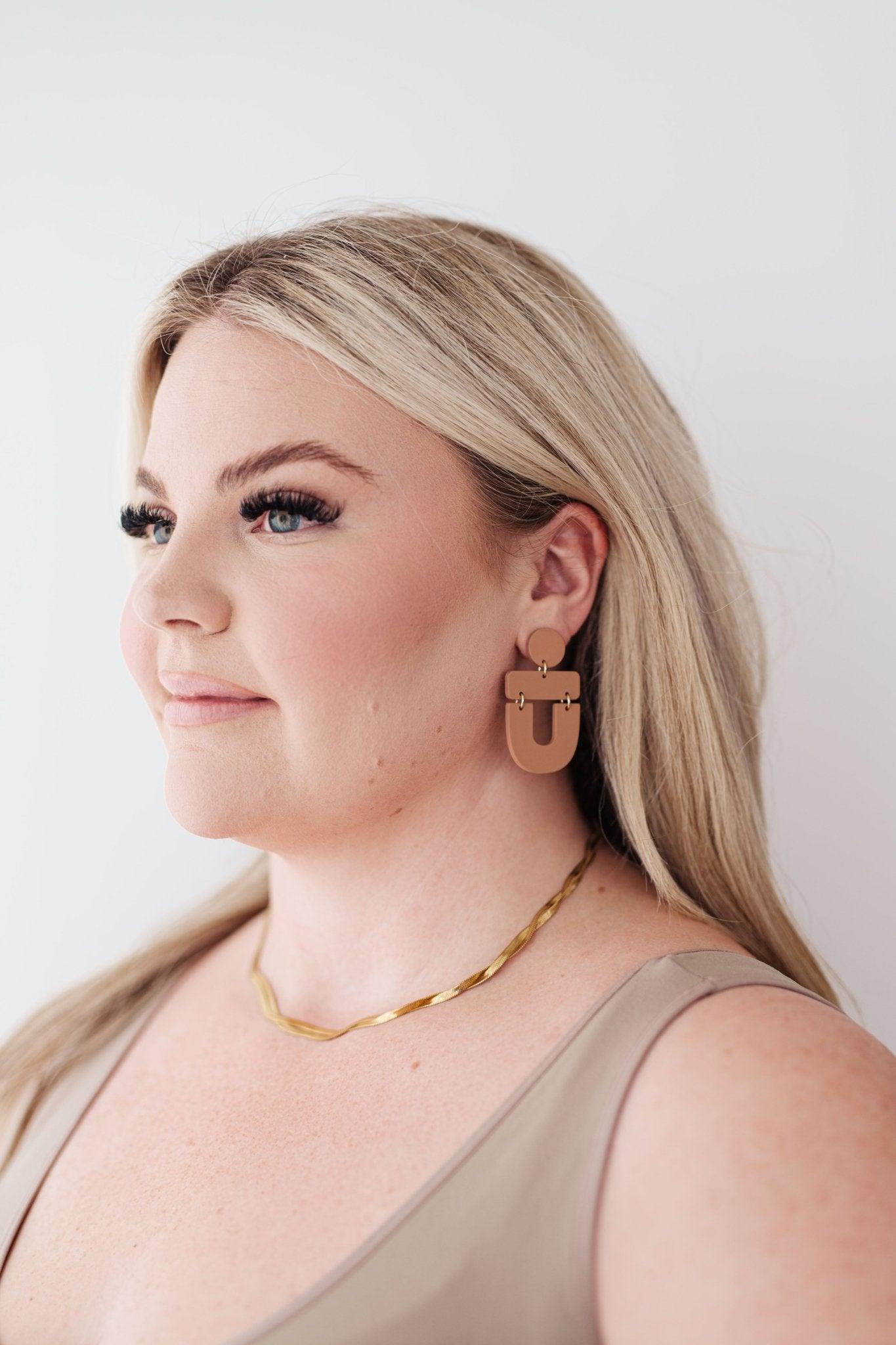 Dreamboat Earrings in Brown - AS6631-01 - Love it Curvy