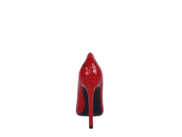 Fanfare Croc Stiletto Pump Heels - 2000001196413 - Love it Curvy