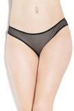 Fishnet Crotchless Panty (D9369) - D9369X-BLK-OSXL - Love it Curvy