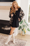 In the Thick of It Long Sleeve Skort Dress - AS7415-01 - Love it Curvy