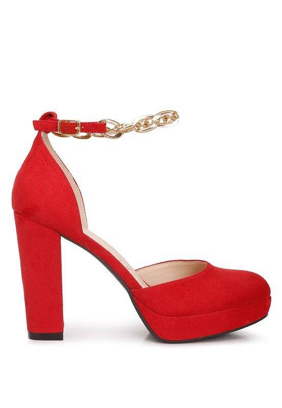 Inigo Interchangeable Ankle Strap Platform Sandals - 2000001925831 - Love it Curvy