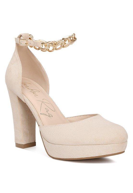 Inigo Interchangeable Ankle Strap Platform Sandals - 2000001925843 - Love it Curvy