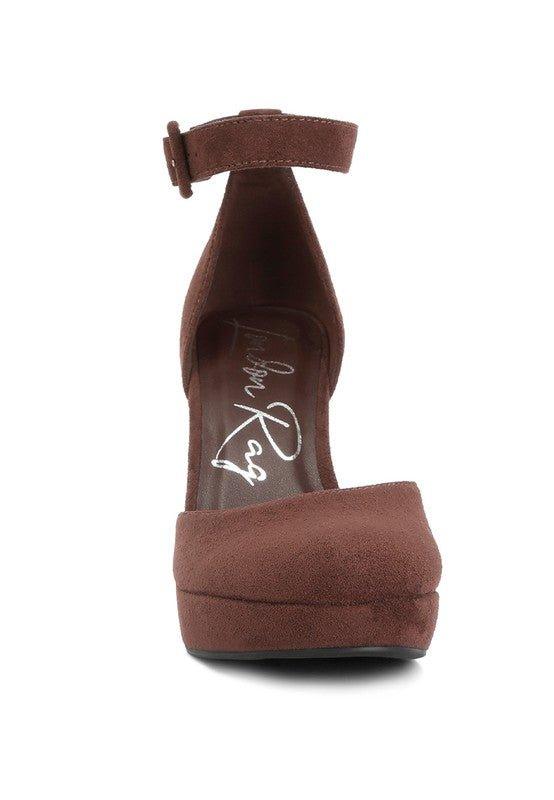 Inigo Interchangeable Ankle Strap Platform Sandals - 2000001925849 - Love it Curvy