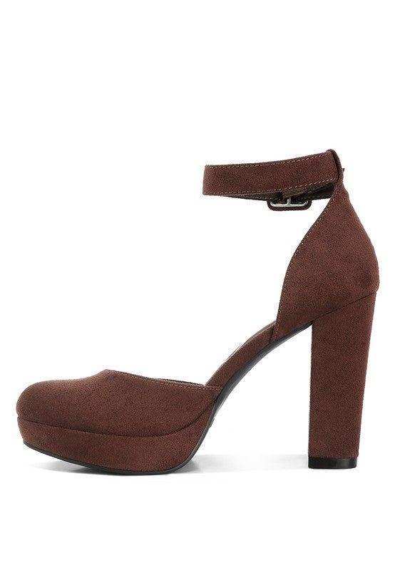 Inigo Interchangeable Ankle Strap Platform Sandals - 2000001925849 - Love it Curvy