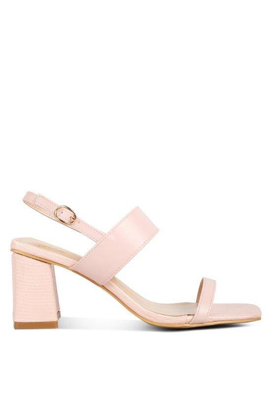 KIRK Elasticated Gussets Block Heel Sandals - 2000001564054 - Love it Curvy