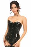 Lavish Black Patent Overbust Corset - LV-1292-S - Love it Curvy