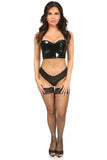 Lavish Black Patent Short Bustier - LV-737-S - Love it Curvy