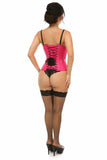 Lavish Hot Pink Patent Underbust Corset - LV-1220-S - Love it Curvy