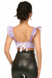 Lavish Lavender Eyelet Underwire Bustier Top w/Removable Ruffle Sleeves - LV-1252-S - Love it Curvy