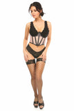 Lavish Lt Pink Fishnet Underwire Open Cup Waist Cincher - LV-1296-S - Love it Curvy