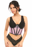 Lavish Lt Purple Fishnet Underwire Open Cup Waist Cincher - LV-1297-S - Love it Curvy