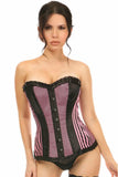 Lavish Pink Burlesque Overbust Corset - LV-1387-S - Love it Curvy