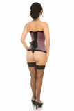 Lavish Pink Burlesque Overbust Corset - LV-1387-S - Love it Curvy