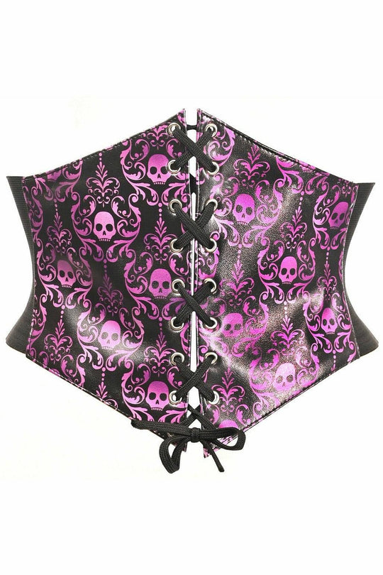 Lavish Purple Gothic Lace-Up Corset Belt Cincher - LV-1482-S - Love it Curvy
