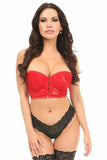 Lavish Red Lace Underwire Short Bustier - LV-911-S - Love it Curvy