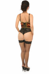 Lavish Sunset Holo Open Cup Underwire Waist Cincher - LV-1309-S - Love it Curvy