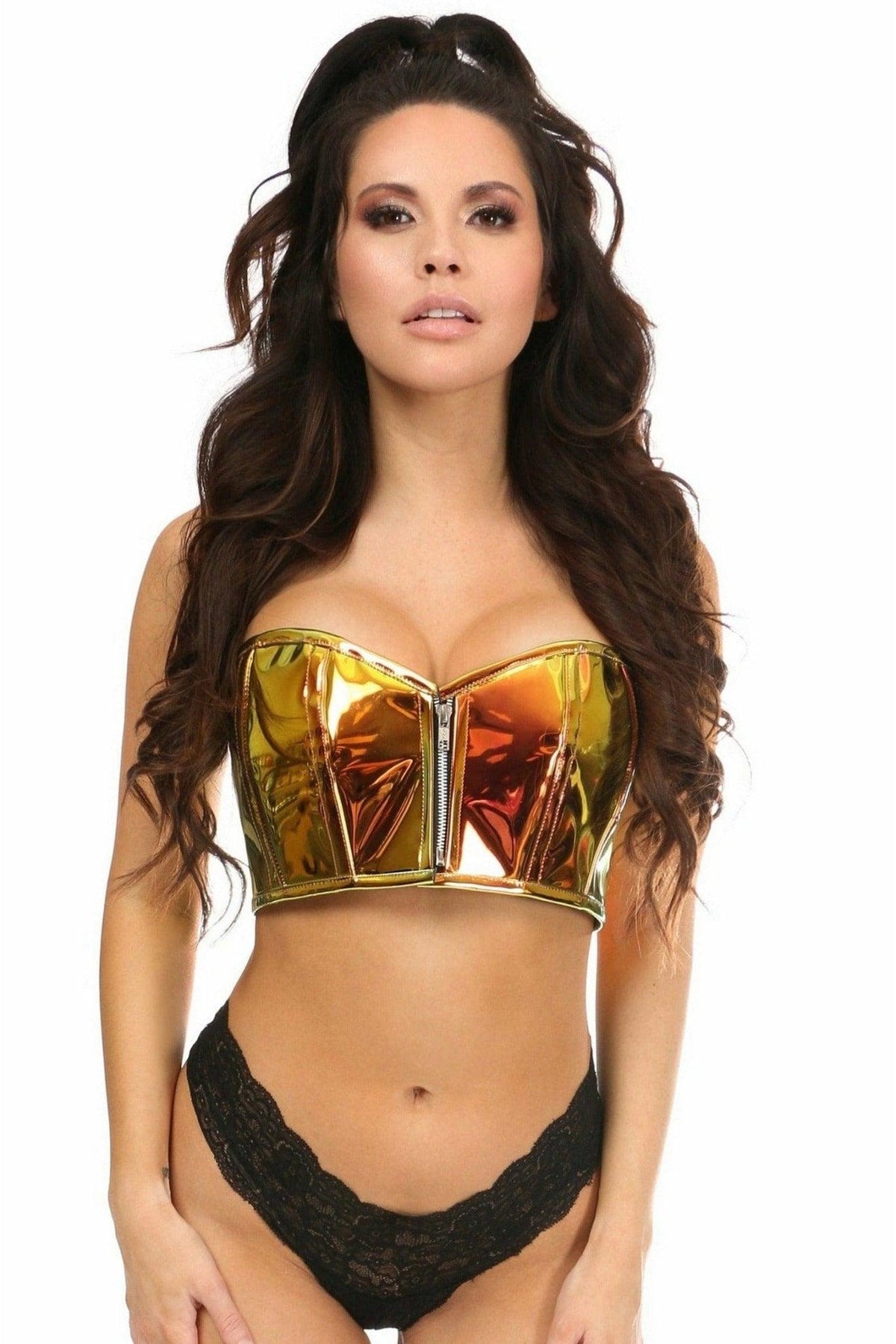 Lavish Sunset Holo Short Bustier - LV-1381-S - Love it Curvy