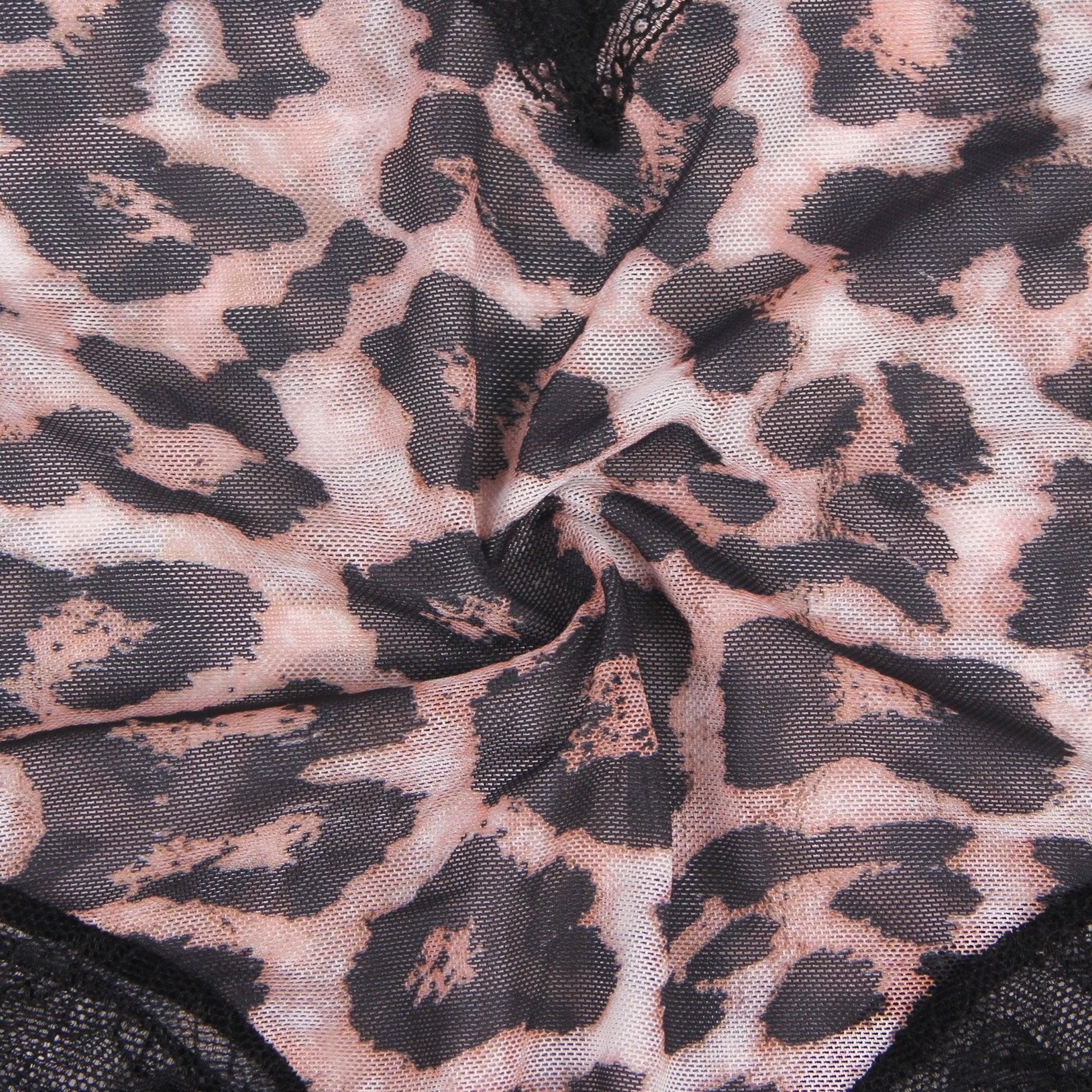 Leopard Lace Sexy Bodysuit - R81234P-1 - Love it Curvy