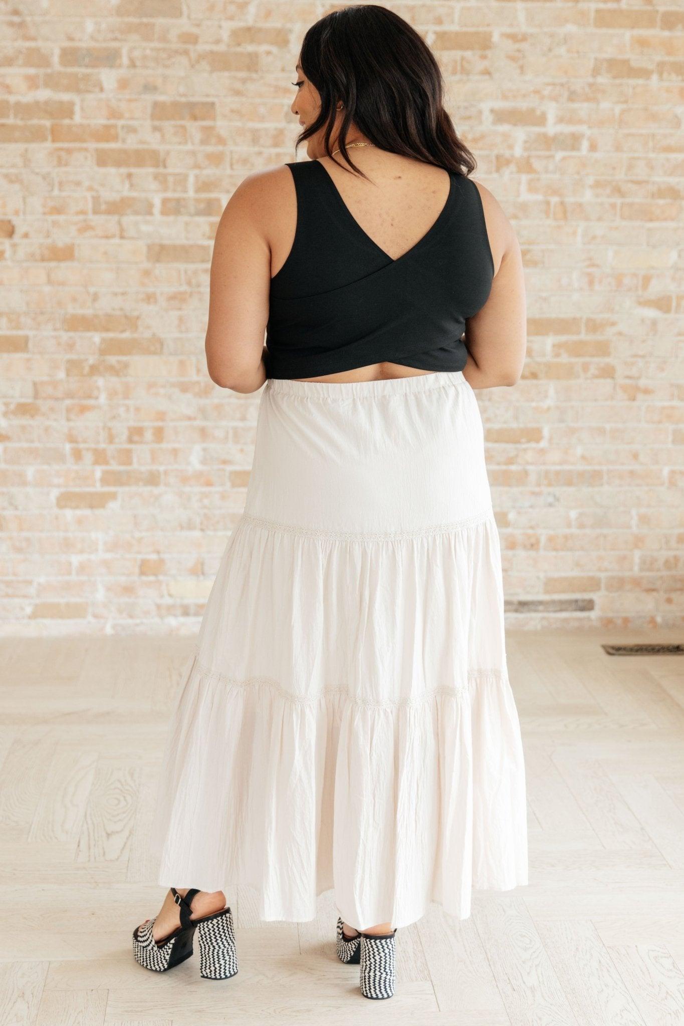 Let It Begin Tiered Maxi Skirt - AS7879-01 - Love it Curvy