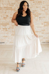 Let It Begin Tiered Maxi Skirt - AS7879-01 - Love it Curvy