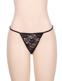 Love It Curvy: Delicate Floral Lace G-String - P5018-1460-LOV - Love it Curvy