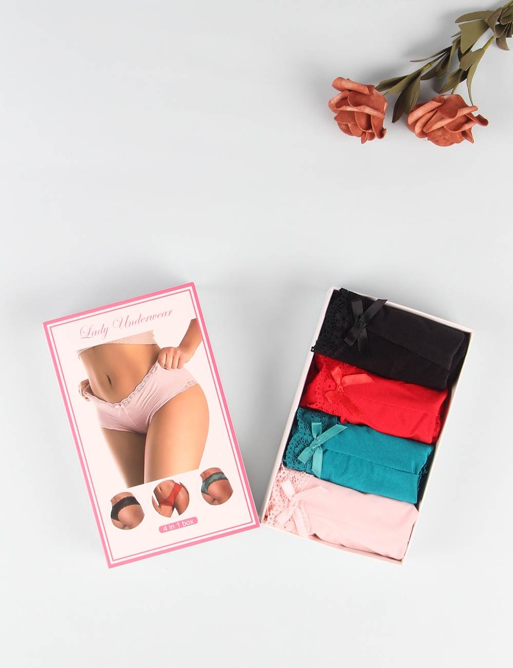 Love It Curvy: High-Quality Comfortable Lace Panty 4in1 Box - FP51571113 - Love it Curvy