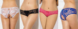 Love It Curvy: Open Crotch Strappy Lace Panty 4in1 Box - FP51161117 - Love it Curvy