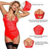 Love It Curvy: Queen Size Eyelash Lace Teddy Lingerie - R80266-3P - Love it Curvy