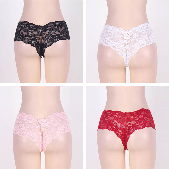 Love It Curvy: Sexy Floral Lace Panty 4 in 1 Box - Love it Curvy