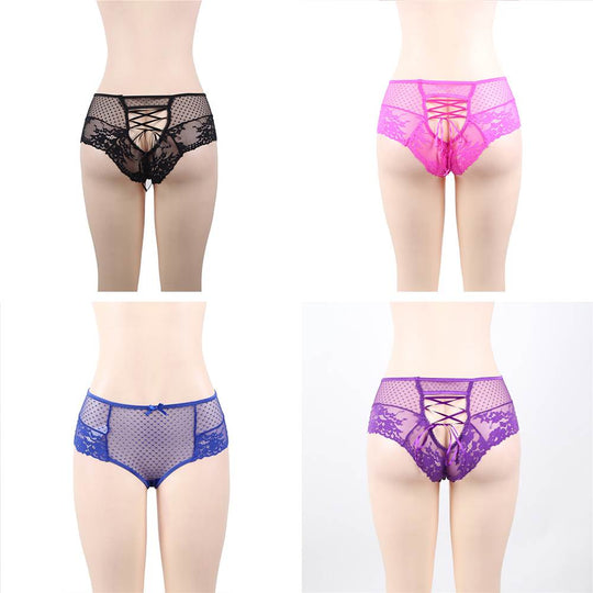 Love It Curvy: Sexy High Waist Lace Strappy Panty 4in1 Box - Love it Curvy