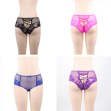 Love It Curvy: Sexy High Waist Lace Strappy Panty 4in1 Box - FP51521113 - Love it Curvy