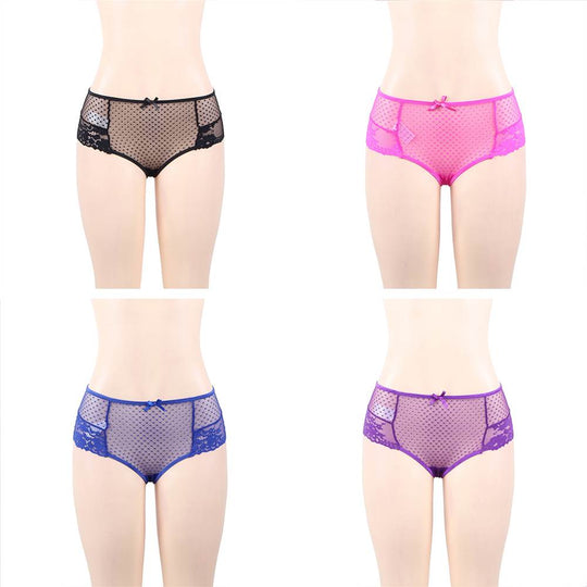 Love It Curvy: Sexy High Waist Lace Strappy Panty 4in1 Box - Love it Curvy