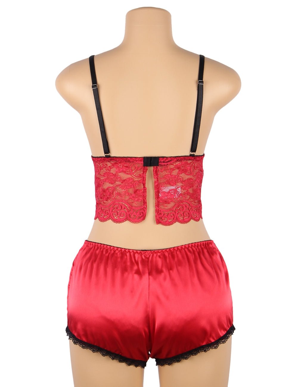 Love It Curvy: Silky Delicate Floral Lace Satin Sexy Pajama Sets - Love it Curvy