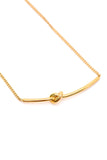 Love Knot Bar Necklace - AS7008-01 - Love it Curvy