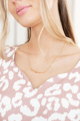 Love Knot Bar Necklace - AS7008-01 - Love it Curvy