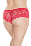 Low Rise Lace Booty Short (102) - 102-BLK-OS - Love it Curvy