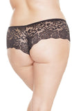 Low Rise Lace Booty Short (102) - 102-BLK-OS - Love it Curvy